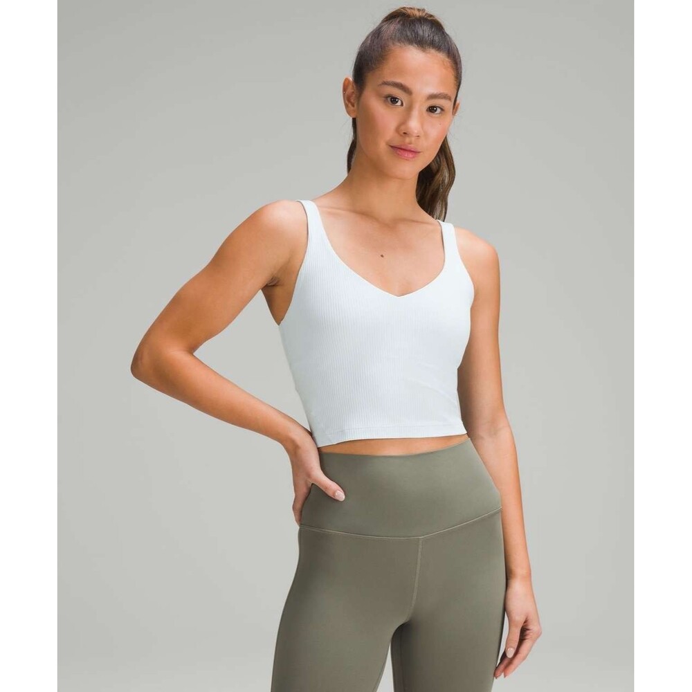 Lululemon Align Ribbed Tank Top Sz 8 Powder Blue Light Sky W1DZGS Nulu